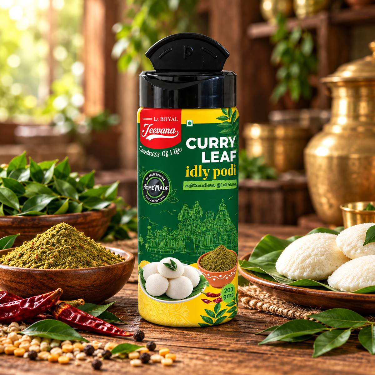 Curry Leaves Idly Podi