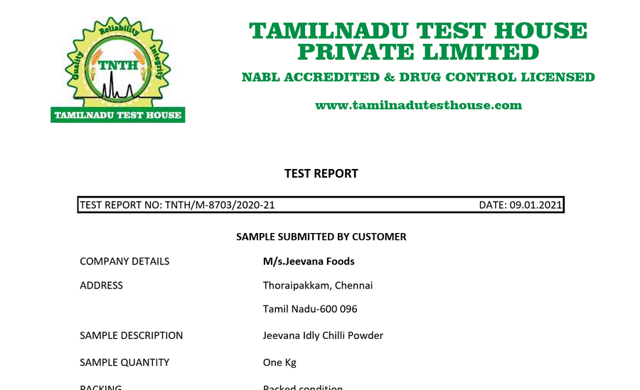 TEST REPORT